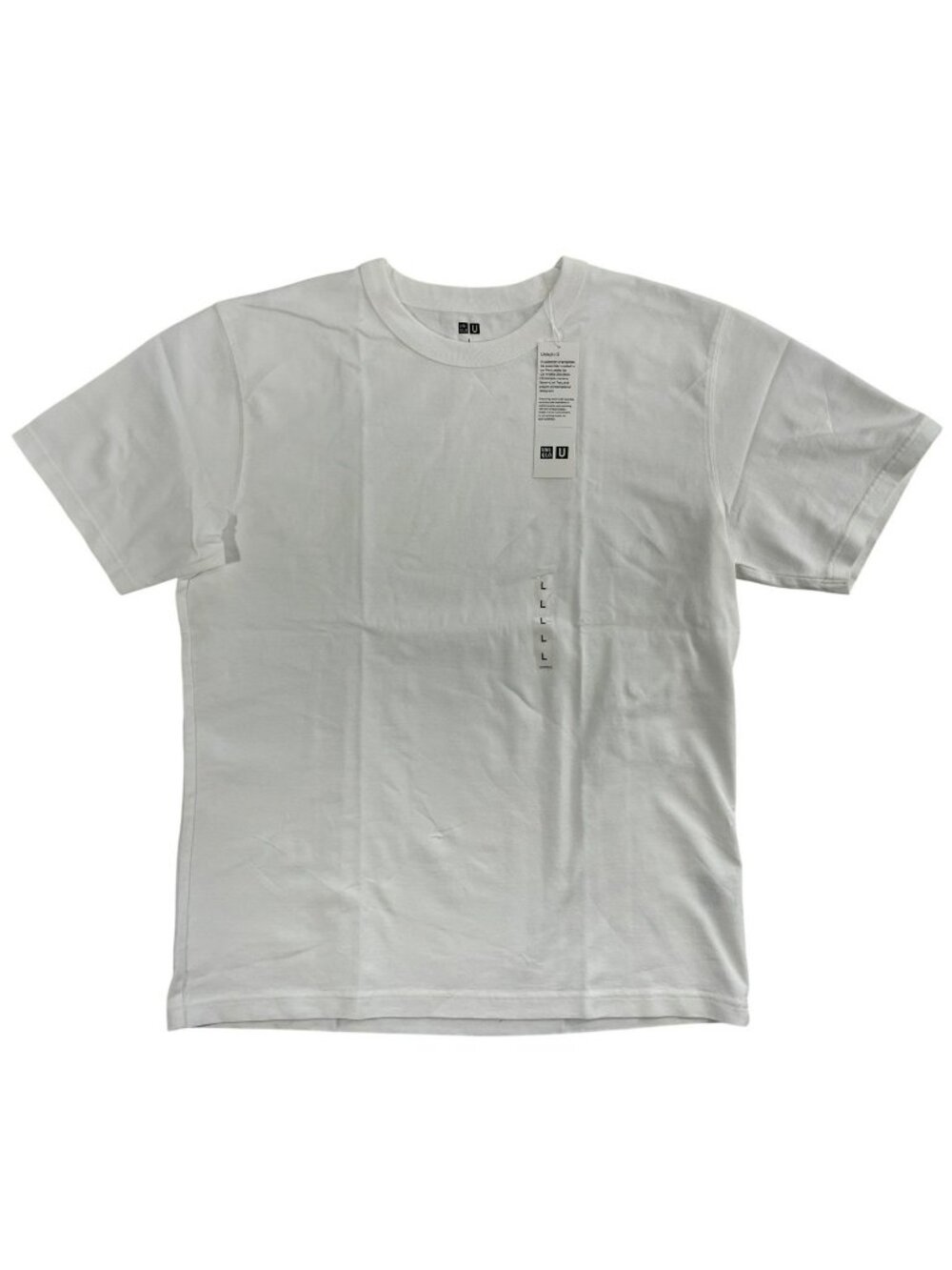 Uniqlo U White Crew Neck Classic T-Shirt 100% Cotton Men's Size Large NWT